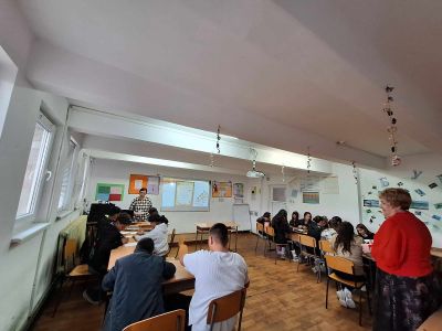 ,,14 март- Международен ден на математиката и Световен ден на числото Пи" с учениците от 7б клас. - ОУ Христо Ботев - Бургас, Победа